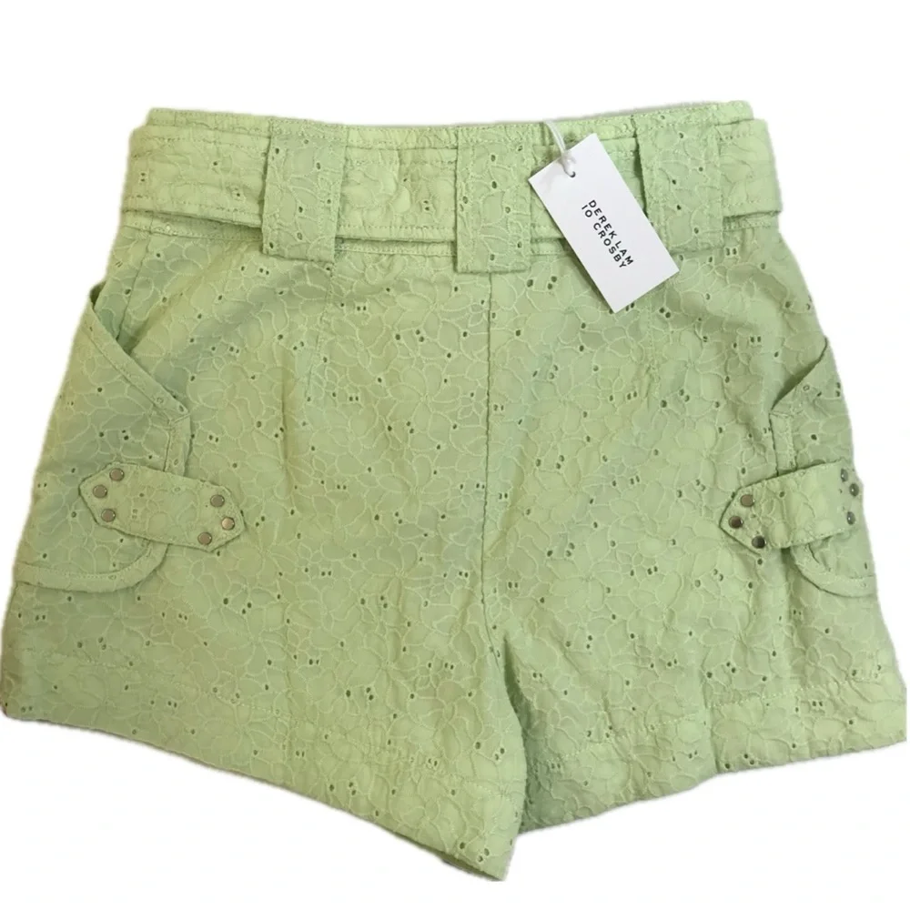 Derek Lam 10 Crosby Monterey Matcha Green Shorts - Picture 8 of 15